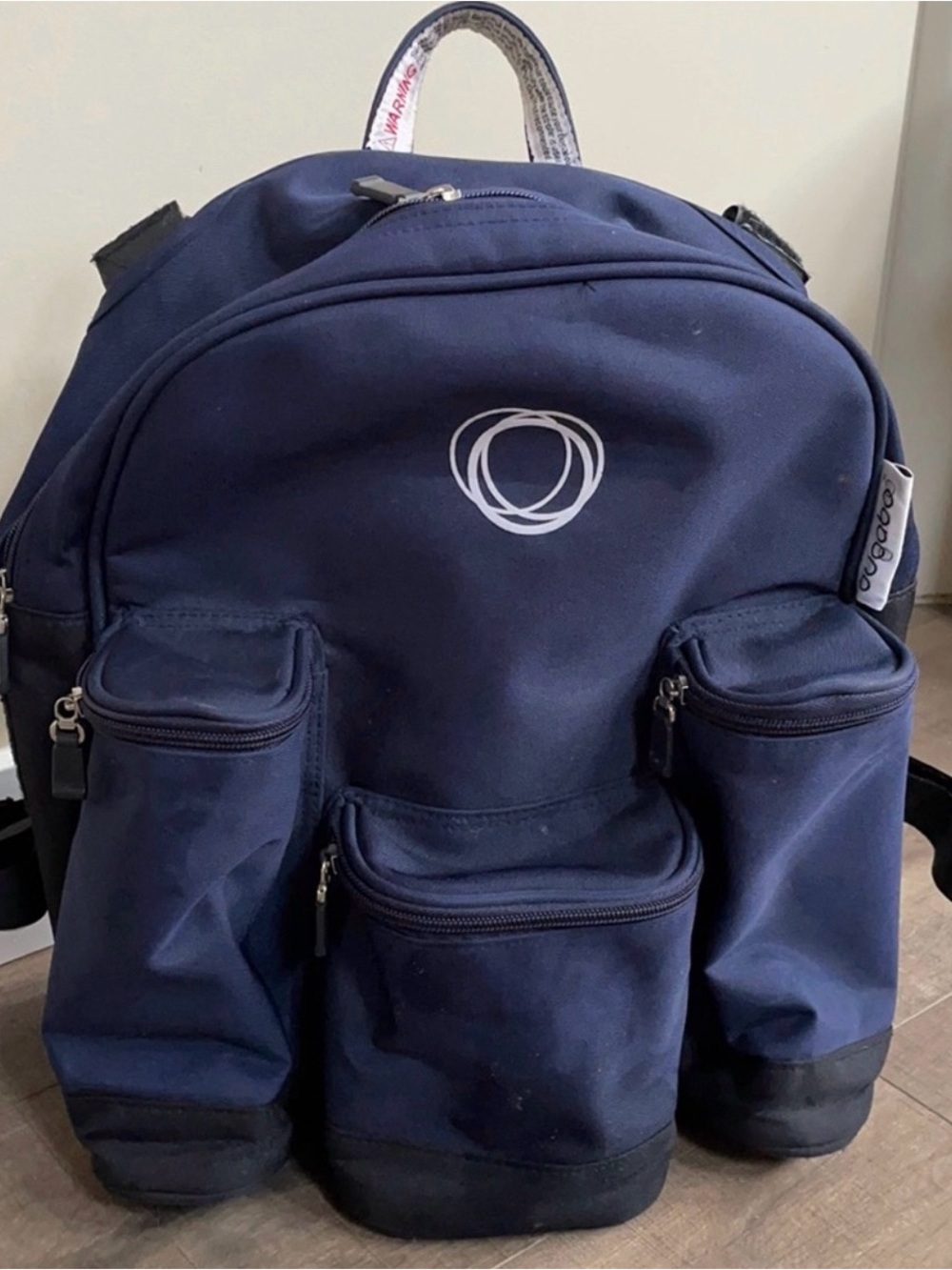 Navy BugaBoo diaper bag Backpack with Multiple Pockets